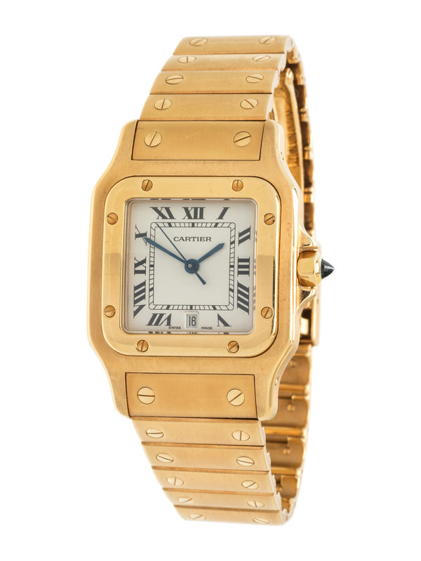 CARTIER, 18K YELLOW GOLD REF. W20009C5 'SANTOS' WRISTWATCH