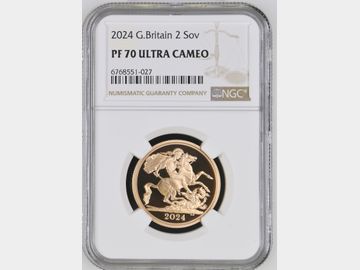 2024 PROOF GOLD 2 POUND PF70 UCAM TOP POP!