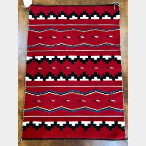 Handwoven Navajo Textile By Lorenna Nez