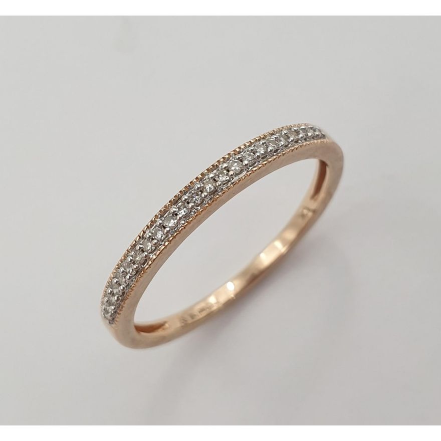 10ct R/G Diamond Ring
