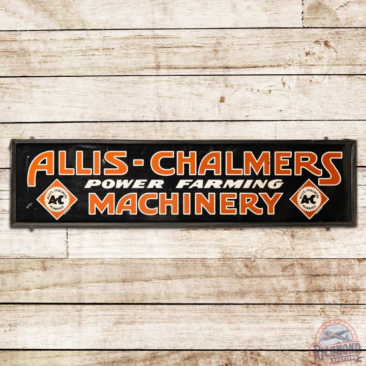 Allis Chalmers Power Farming Machinery 6' SST Sign w/ Logo