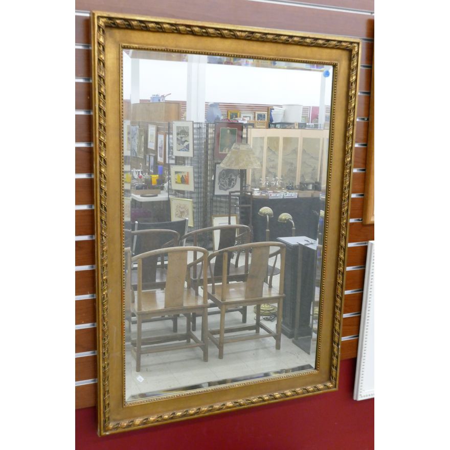 Vintage Gilt Framed Hanging Mirror 41.5''x29.5''