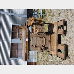 Antique Cast iron line belt drive Rockford metal shaper