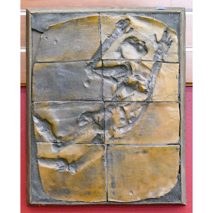 Jack Ferrell ''Body Plaque'' Studio Pottery Framed 15''x13''