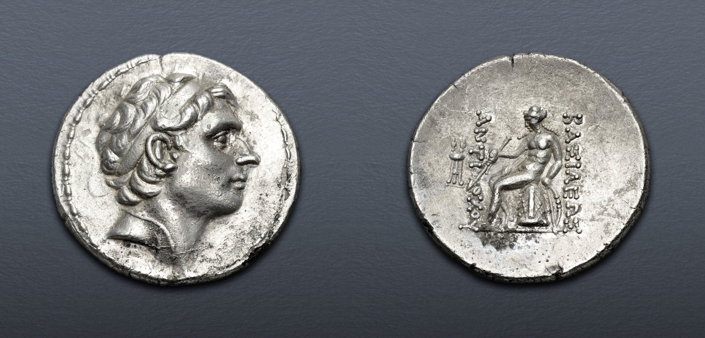 SELEUKID EMPIRE. Antiochos III ‘the Great’. 222-187 BC. AR Tetradrachm ...