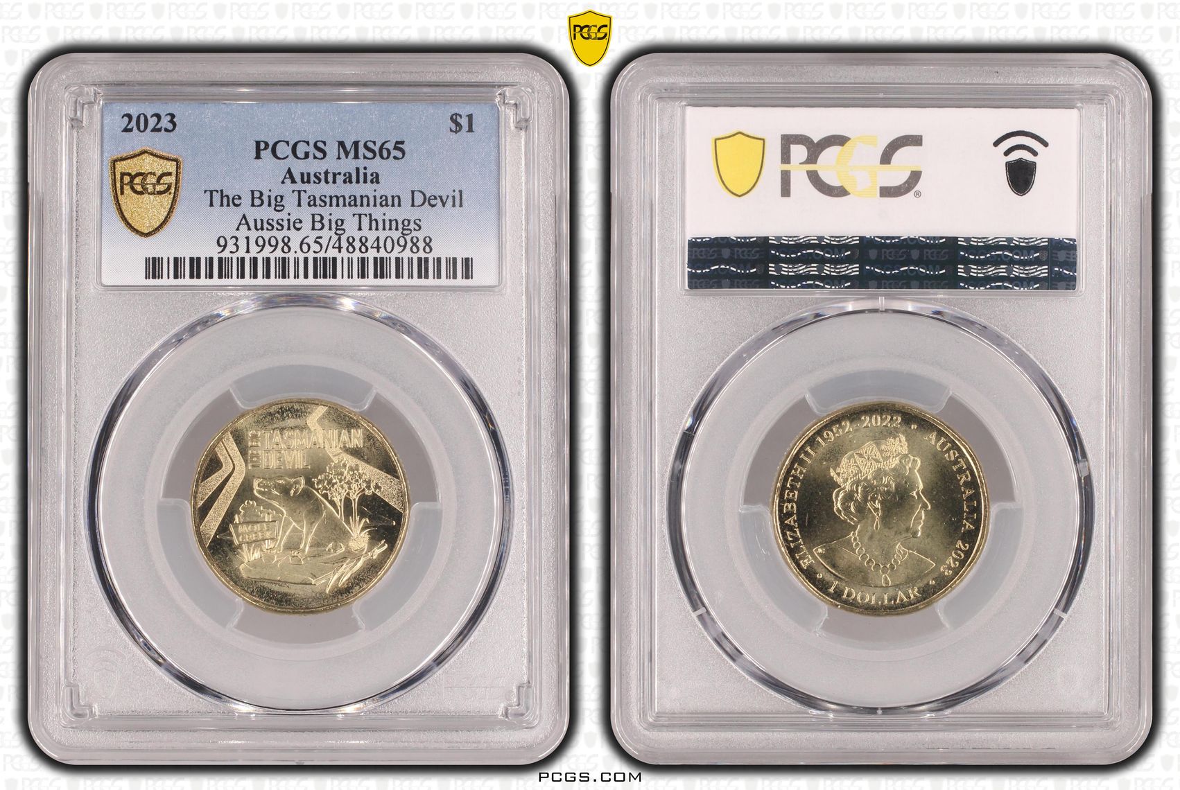 300 · The Big Tasmanian Devil Aussie Big Things , One Dollar, 2023, PCGS MS65