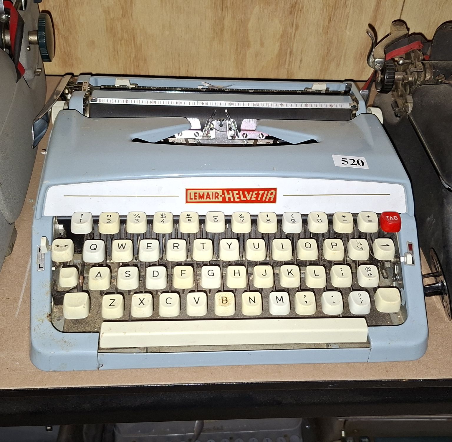 Lemair-Helvetia Typewriter