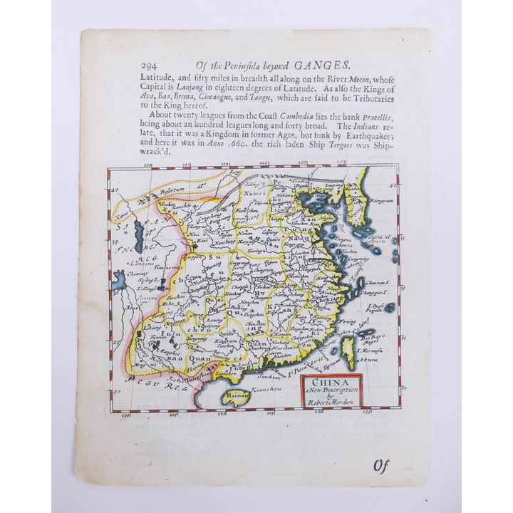 Robert Morden. China: a New Description. 1690