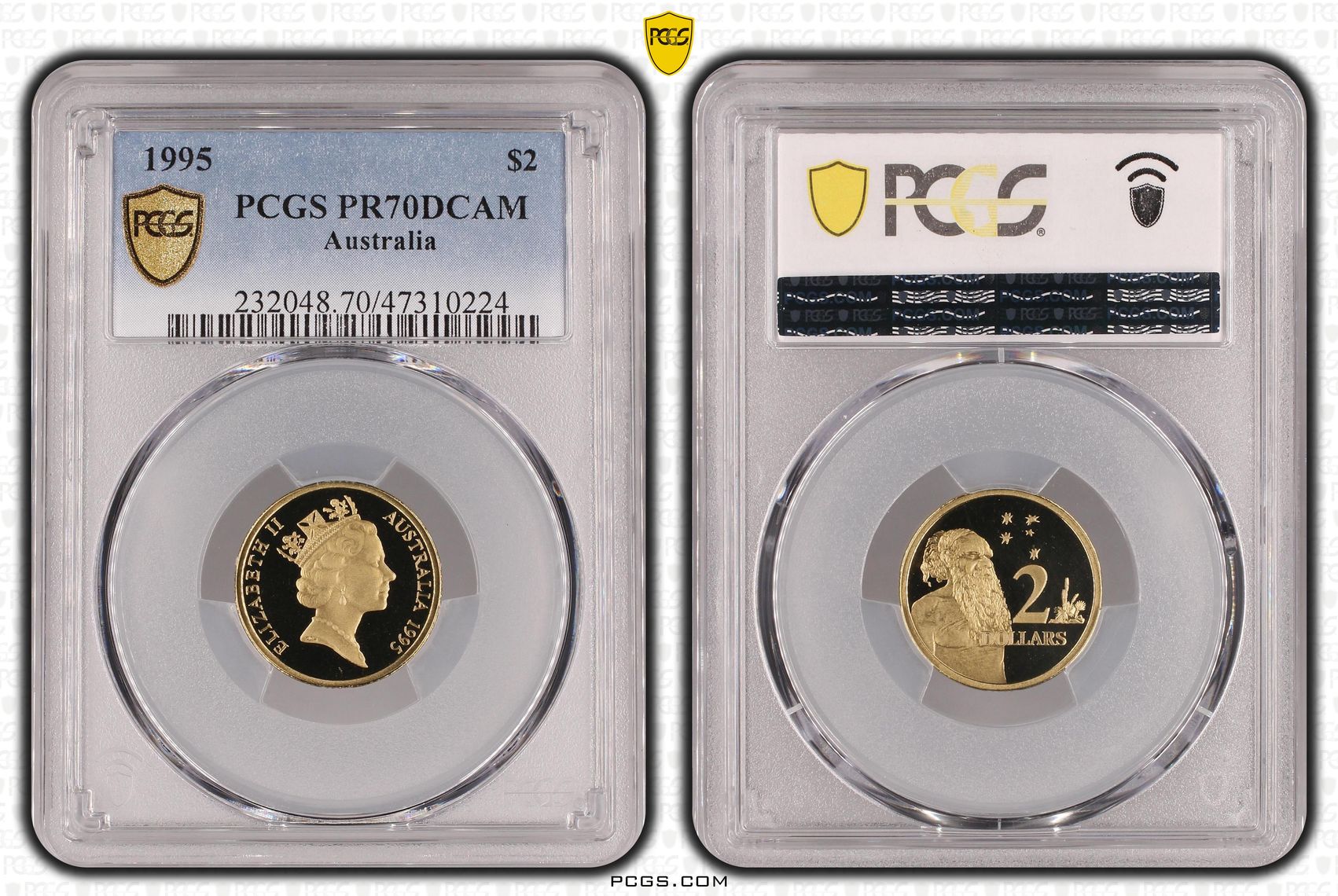 Elizabeth II, Pop 19/0, Two Dollar, 1995, PCGS PR70DCAM