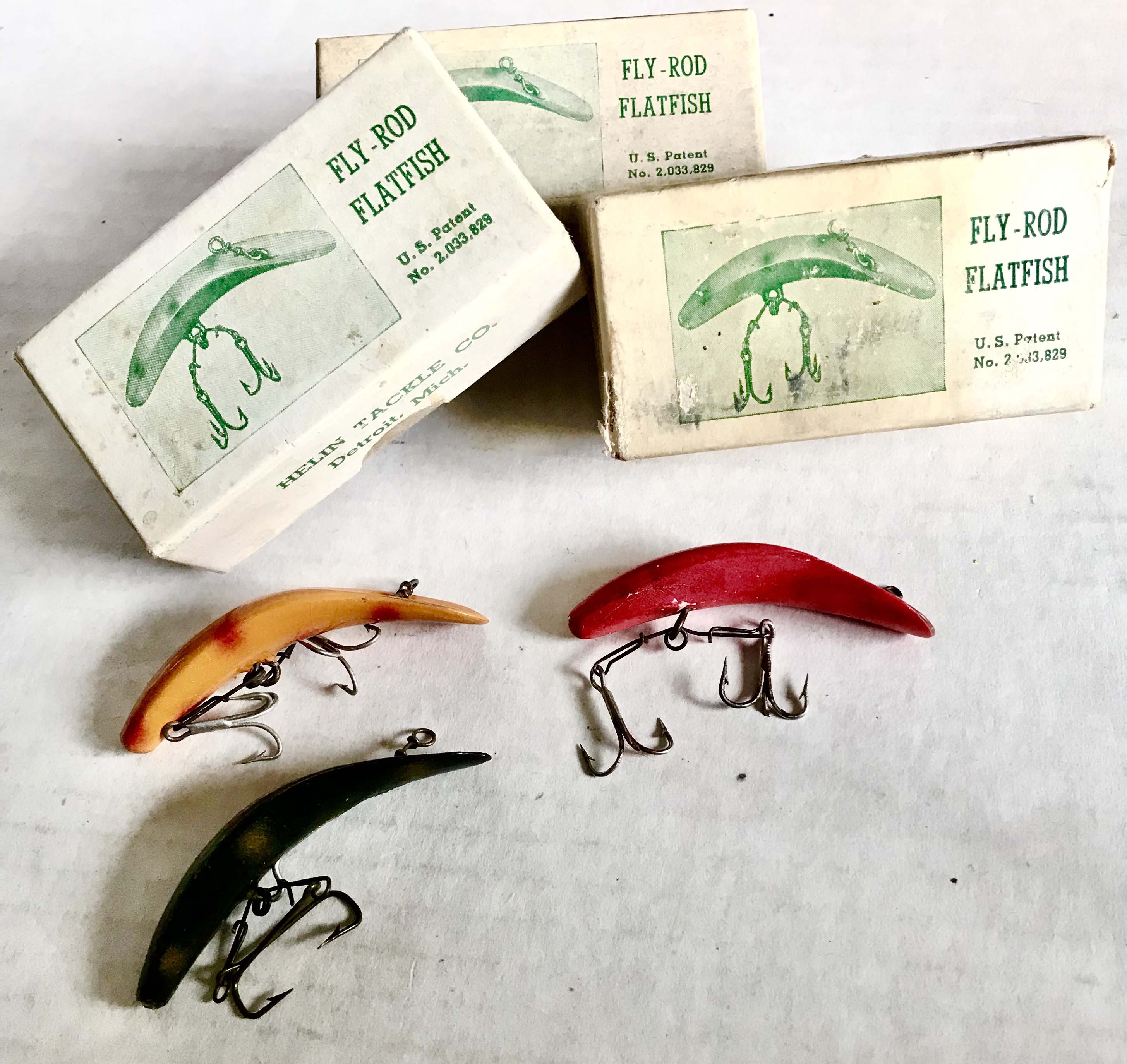 Sold at Auction: HELIN FLAT FISH FISHING LURES