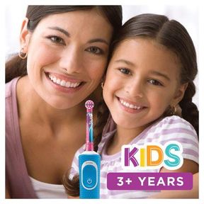 2 X Oral-B Rechargeable Electric Toothbrush Vitality D100 Kids Frozen 3 Years|