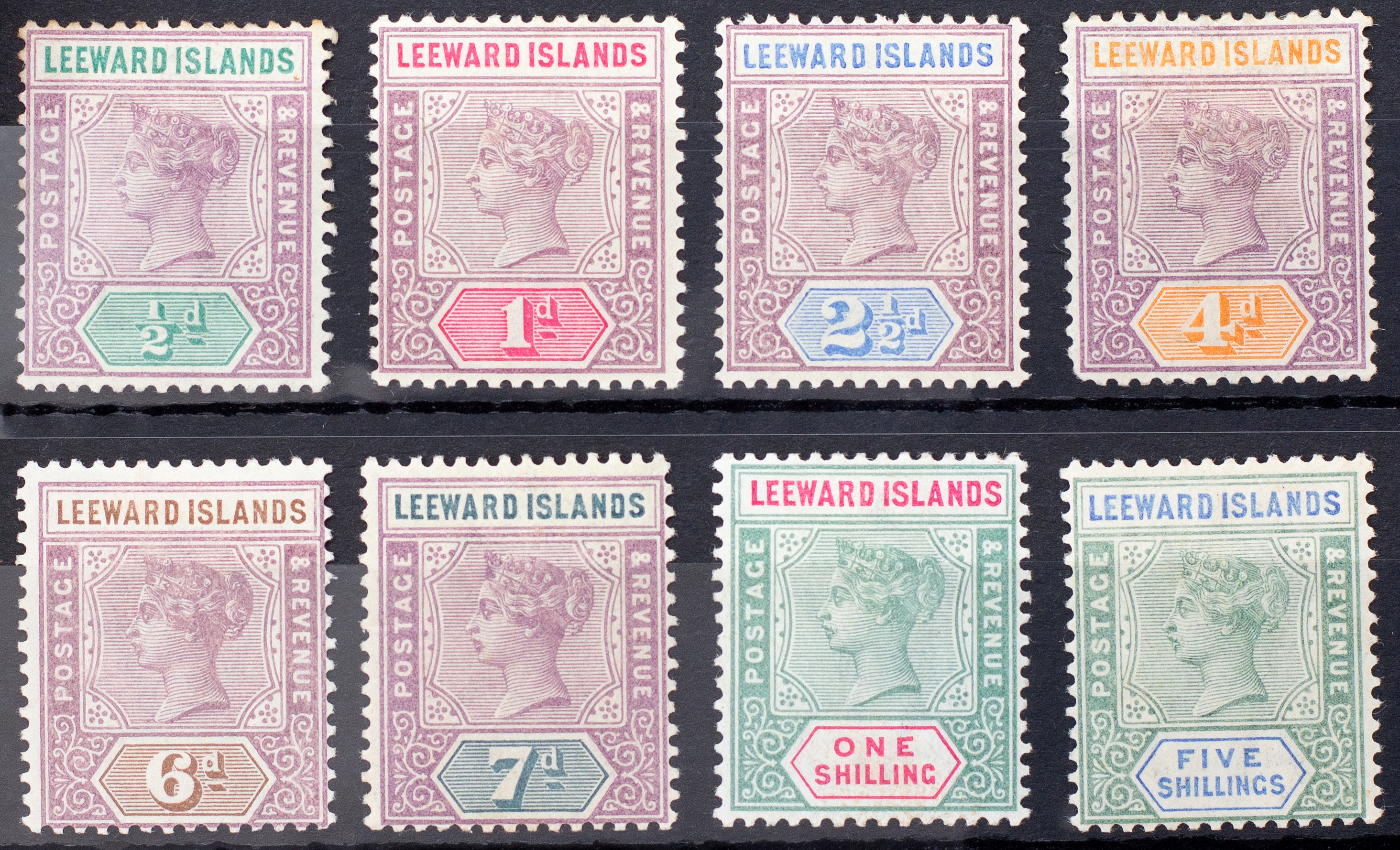 Victoria, Leeward Islands, Definitives, 1890, Poor