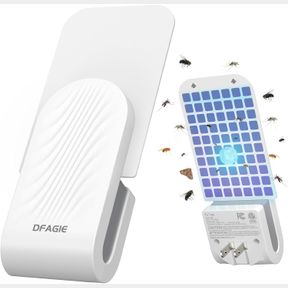 FLY TRAP INDOOR(1 DEVICE + 5 GLUE CARDS), PLUG-IN FLYING INSECT TRAP FOR MOSQUITO, FLIES, FRUIT FLIES, MOTHS, GNATS, GNAT TRAP FOR