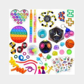 40 Pack Premium Bundle Fidget Toys Set Rotating Puzzle Stress Relief Kids - Fidget Bundle Set Puzzle Washable Autism Support Anxiety Relief Kids Adults Hand Toys Spinner Pop Bracelets | (D) AS 51490/247 B6 (S6) SB