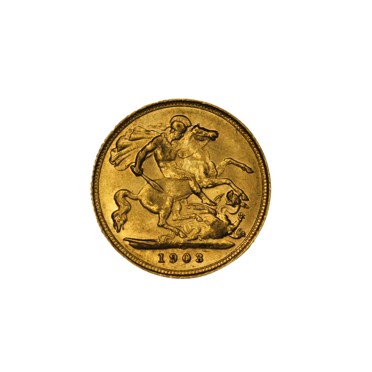 1213. · Edward VII, Half Sovereign, 1903-S, EF