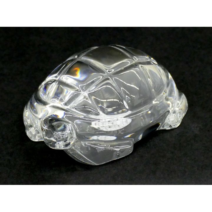 Baccarat Crystal Turtle Paperweight 4''