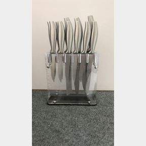 NEW 12 PCS STAINLESS STEEL KNIFE SET 1015KS***