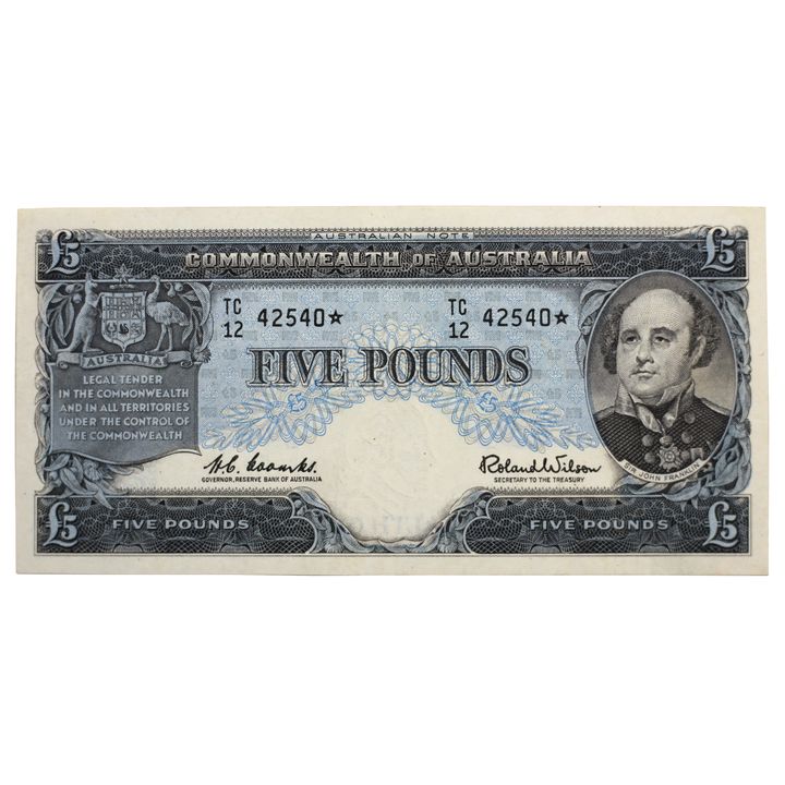 Star Replacement - Coombs/Wilson, Five Pounds, 1961 gVF