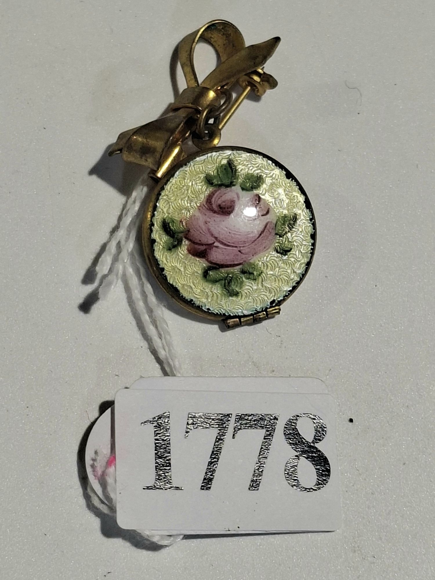Vintage Enamel Brooch