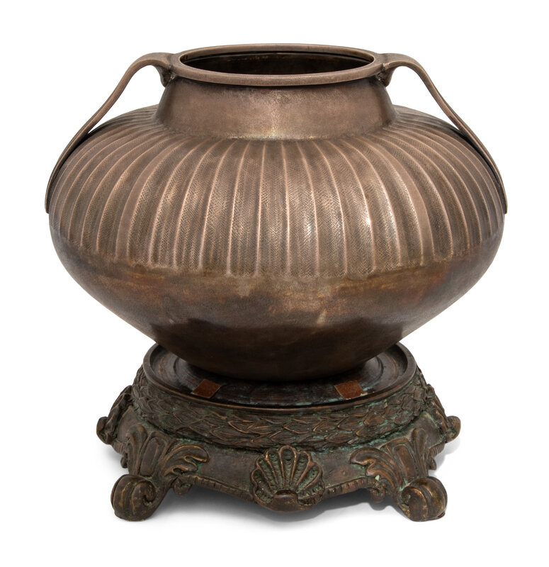 A Buccellati Silver Vase 