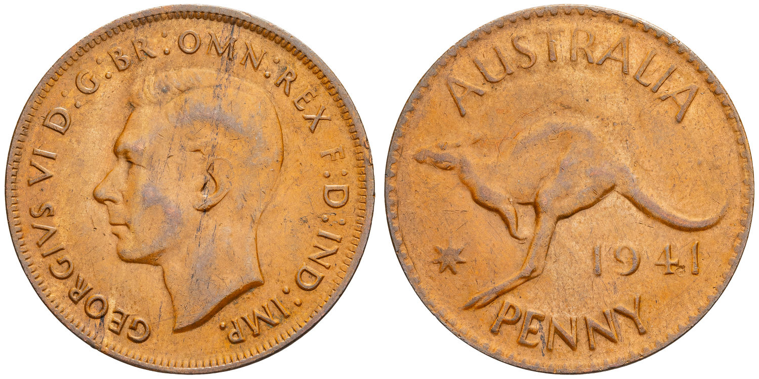 George VI, Penny, 1941, EF