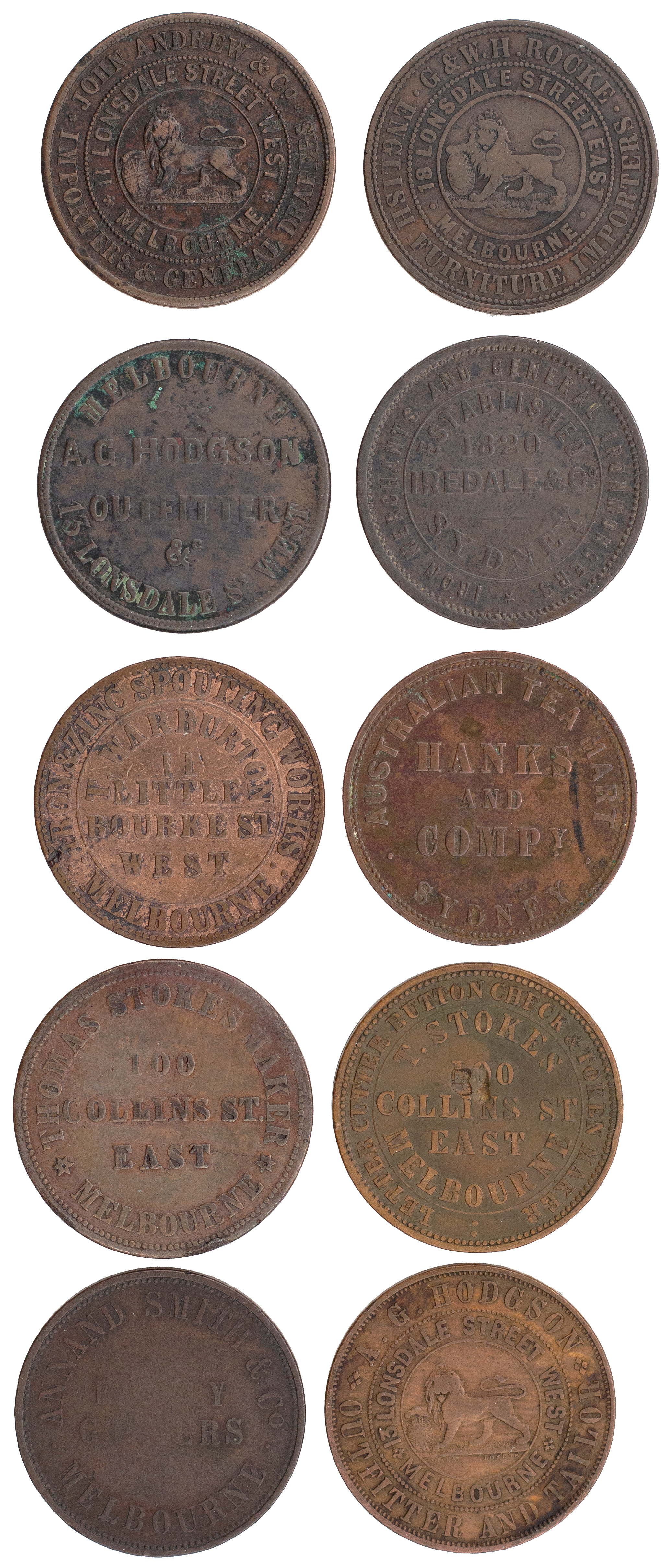 Melbourne, Victoria, Penny Group, VG - VF