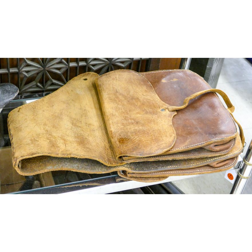 Old Leather Double Saddle Bag 18''