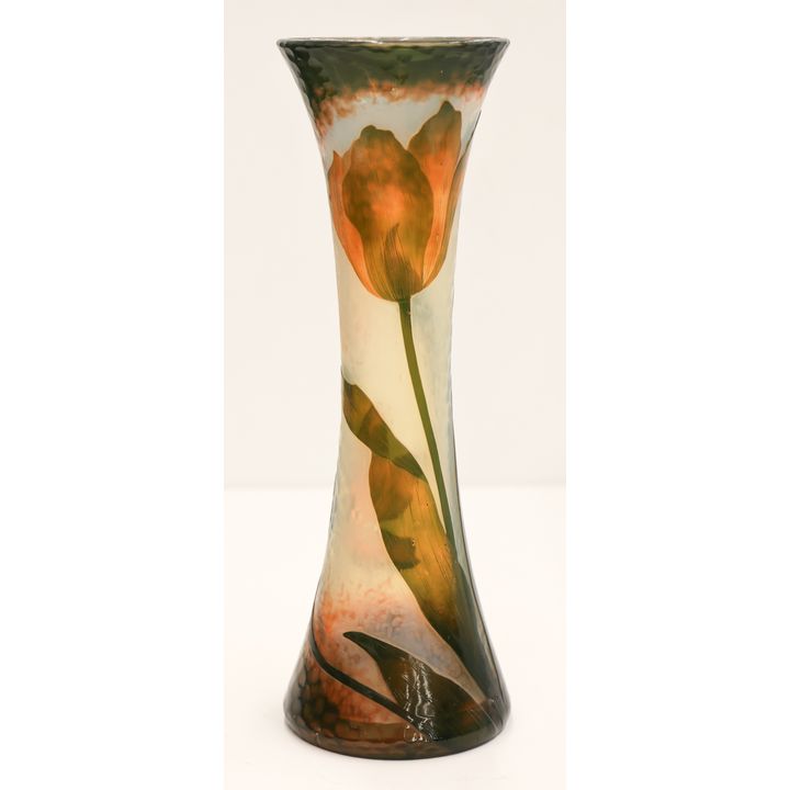 Daum Nancy Cameo Glass Large Tulip Vase
