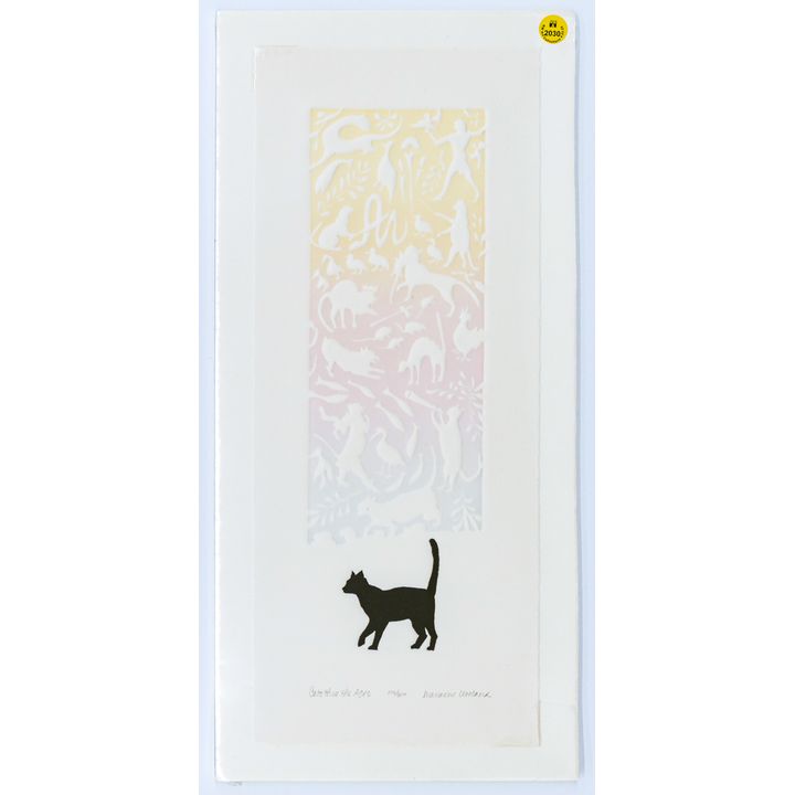 Marianne Wieland ''Cats Through the Ages'' S/N Embossed Print