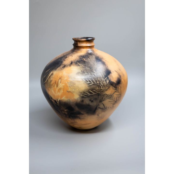 Potter Unknown - Dung fired and burnished ceramic vase