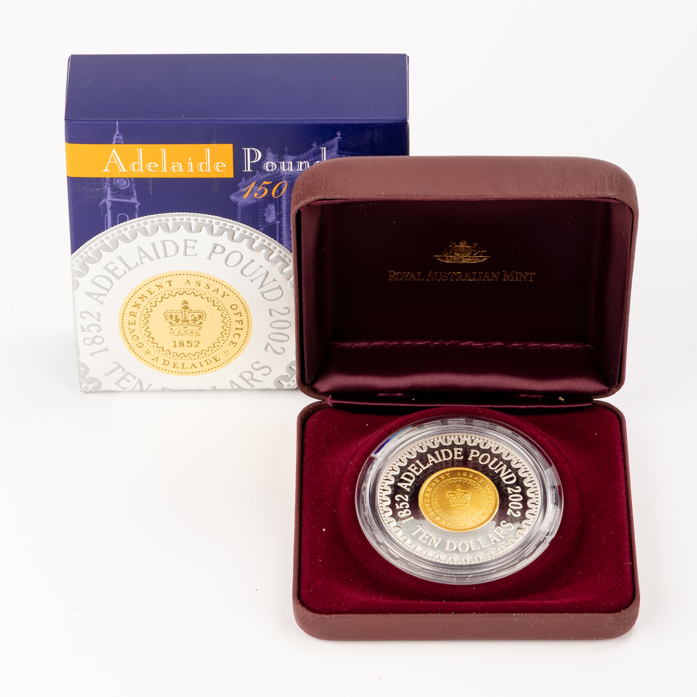 20 · Adelaide Pound Anniv. Silver Proof, Ten Dollars, 2002