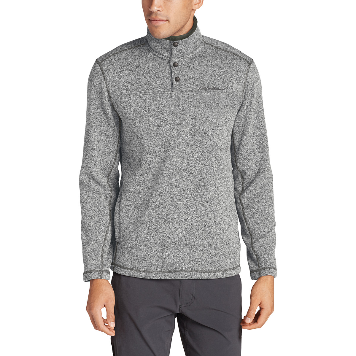 EDDIE BAUER RADIATOR FLEECE SNAP FRONT PULLOVER SZ MEDIUM | Mega Savers  Auction