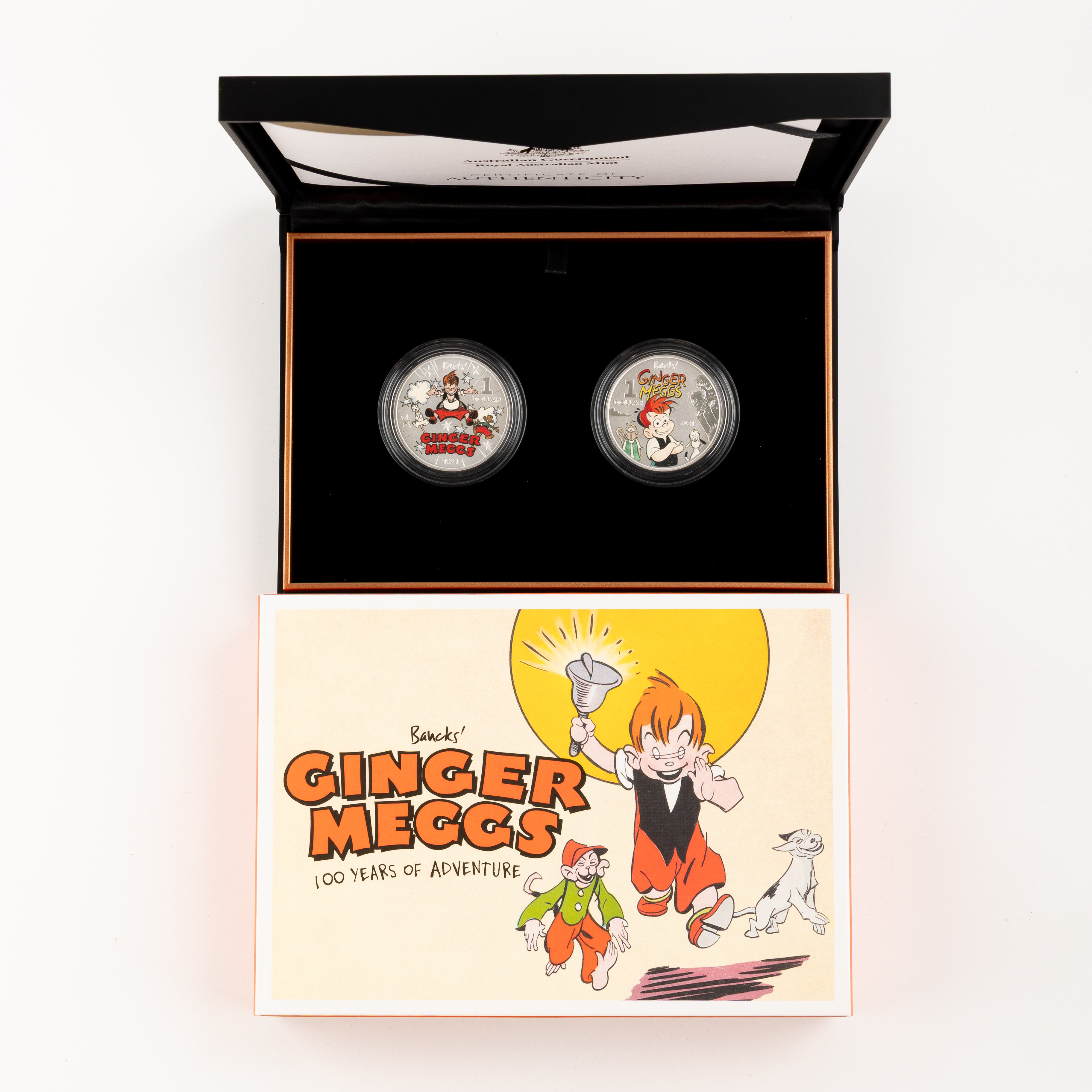 Elizabeth II, Ginger Meggs - 100 Years of Adventure, One Dollar, 2021, UNC