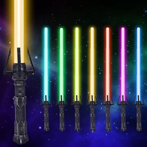 OSDUE LIGHTSABER, LIGHTSABER, 7 COLOURS LIGHTSABER, LED LASER SWORDS WITH SOUND, HALLOWEEN COSTUME, PARTY ITEMS, GIFTS, FIGHTERS A