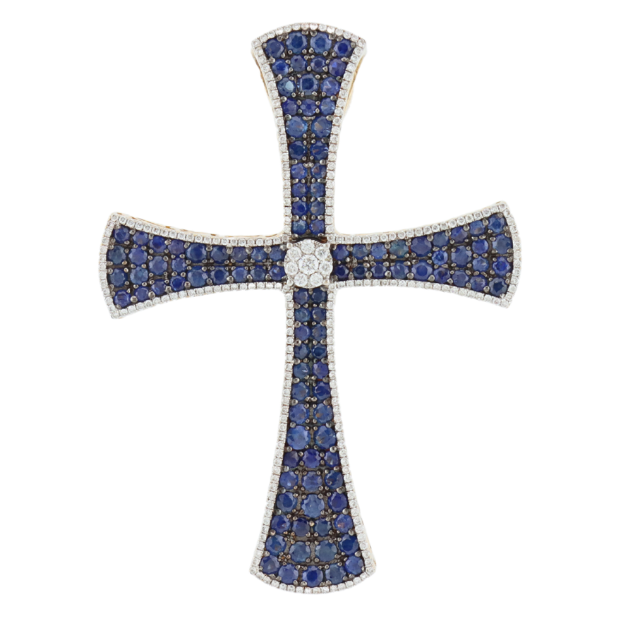 Cruz de zafiros