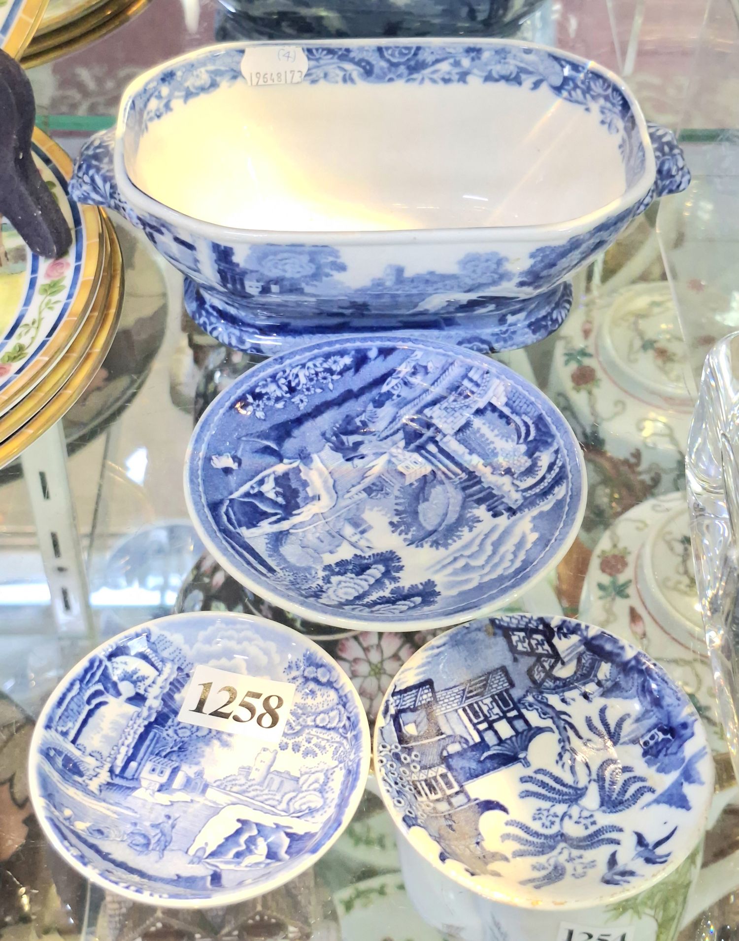 1258 · SPODE AND WILLOW CERAMICS