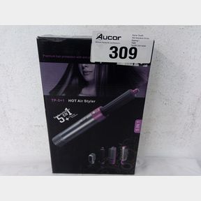 5 IN 1 INTERCHANGEABLE HOT AIR BRUSH HAIR DRYER -