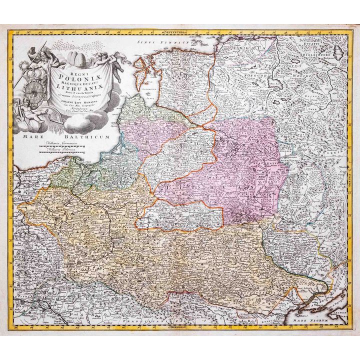 Johann Baptist Homann | Regni Poloniae Magnique Ducat9 Lithuaniae…