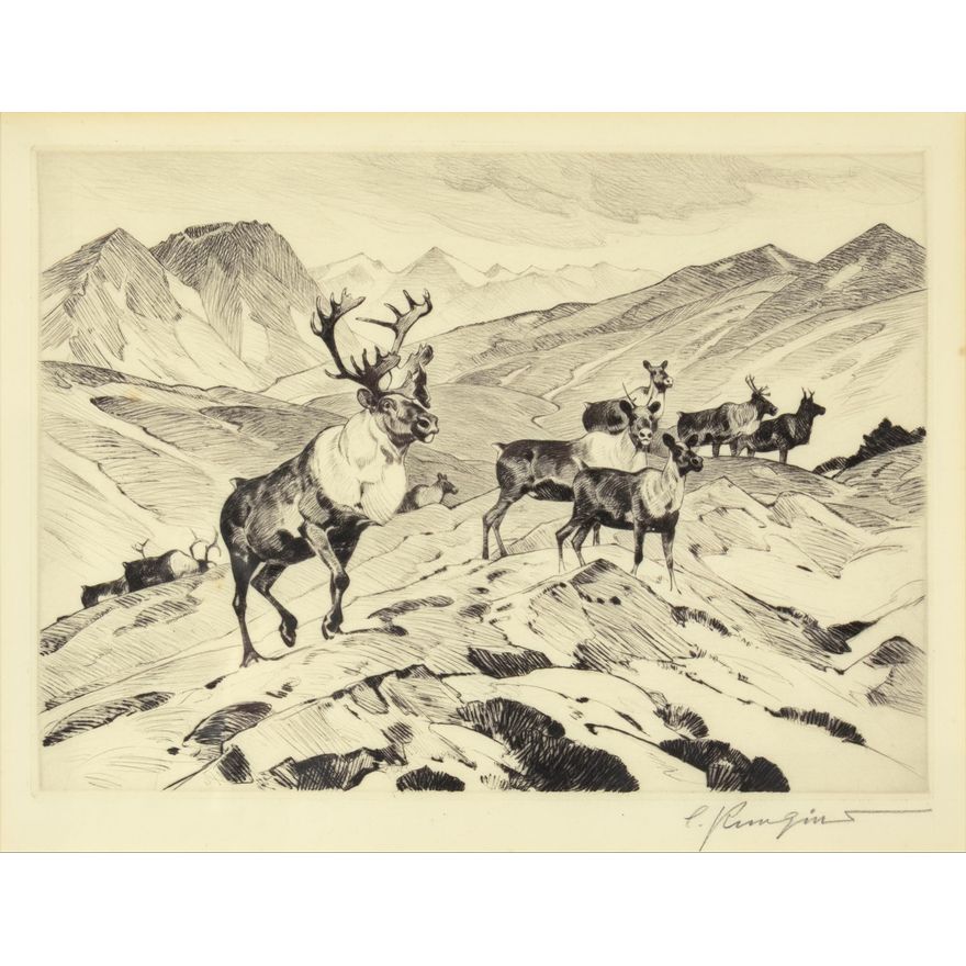 Carl Rungius (1869-1959): Above Timberline