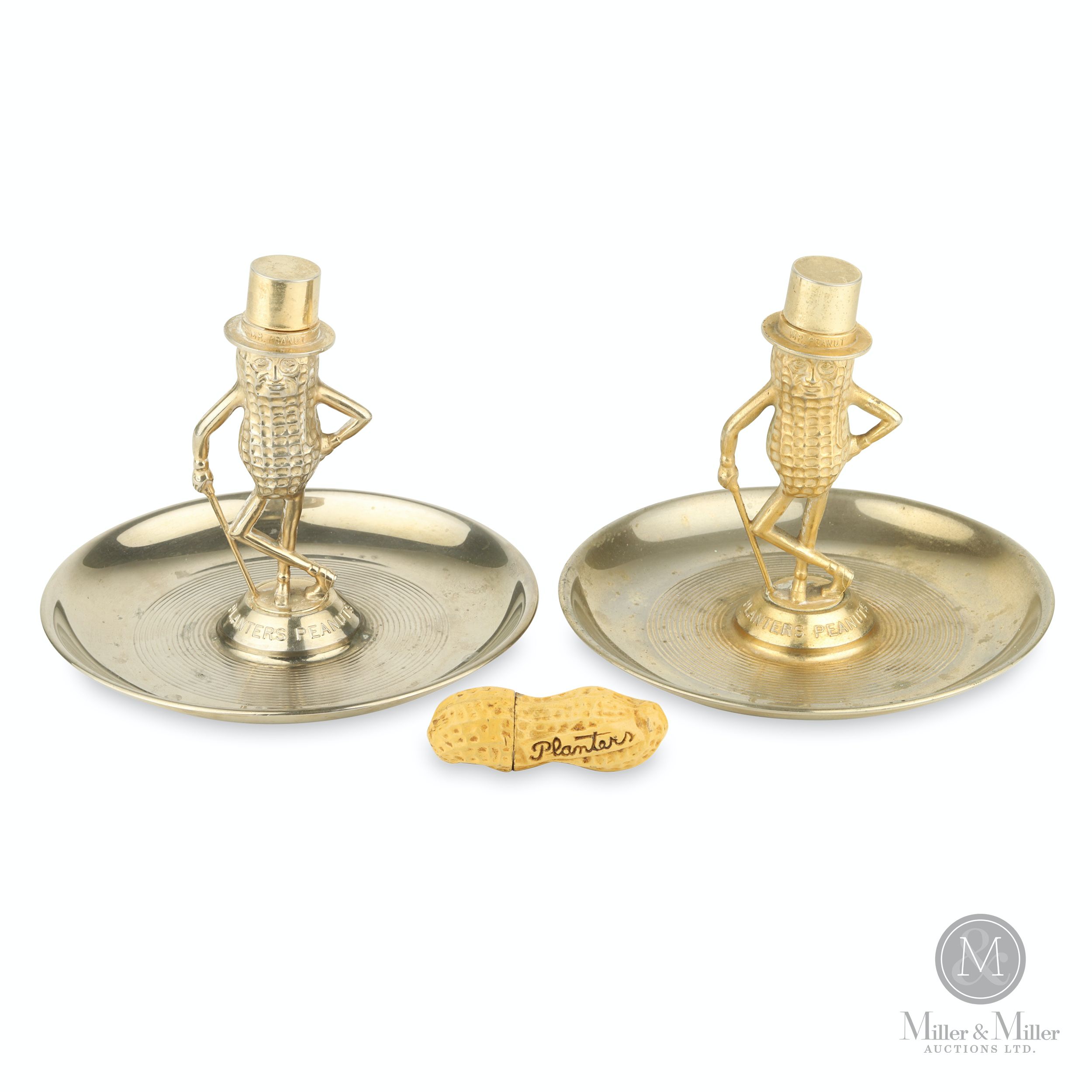 Planters Mr. Peanut Ashtrays, Lighter Barnebys