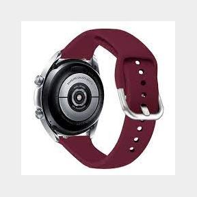 Official Silicone Watch Band For Samsung Galaxy watch 3 45mm-Maroon-51719/628 Bar 9902012750243 B2 (S8)