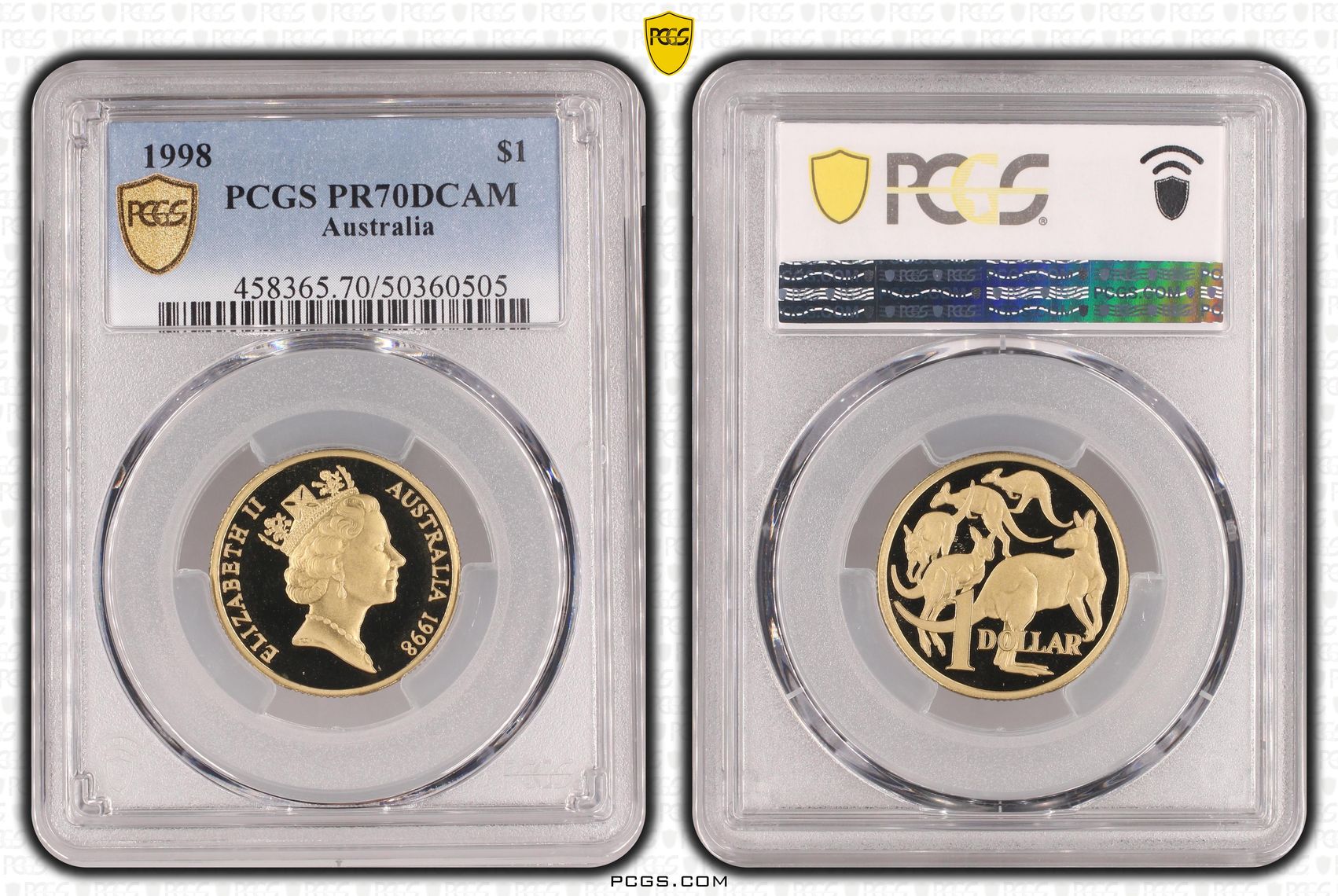 POP 20/0, One Dollar, 1998, PCGS PR70DCAM