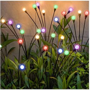 2 Pack Solar Garden Swaying Light Multi Colour |