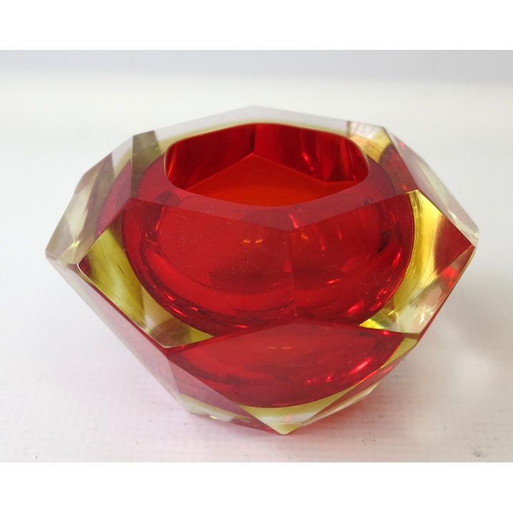 MURANO FACETED GLASS BOWL