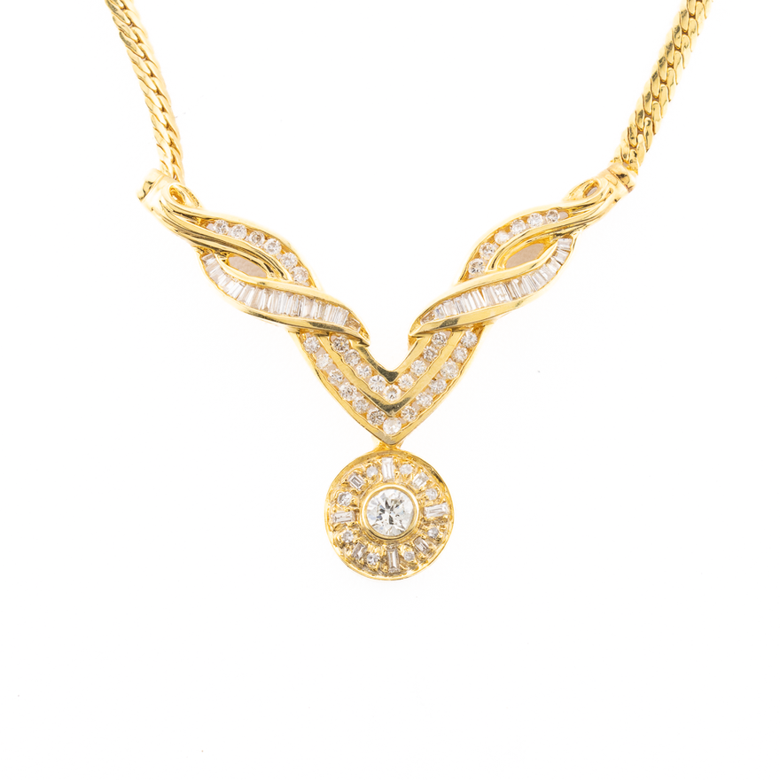 Gargantilla con diamantes