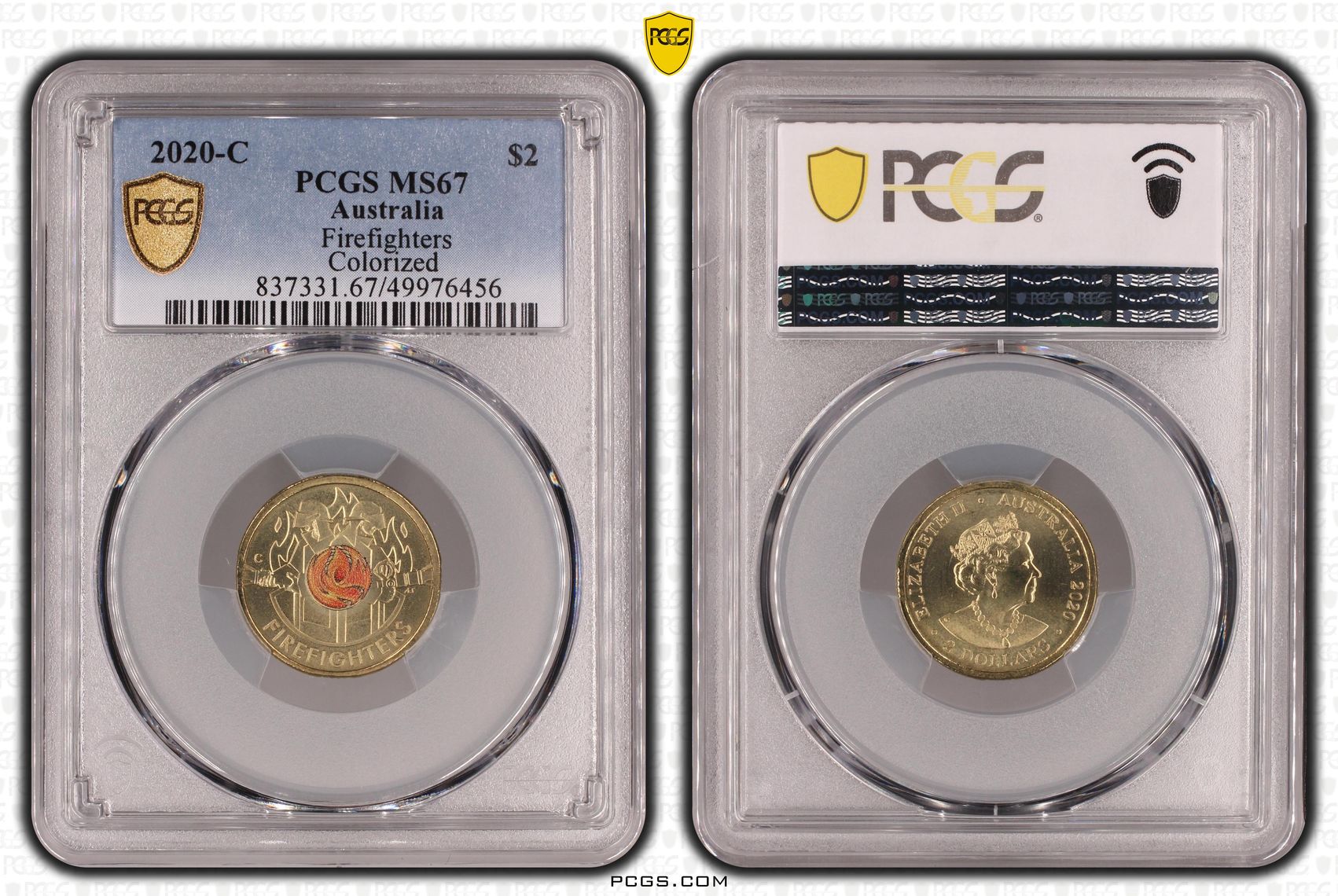 Firefighters Colorized , Two Dollar, 2020-C, PCGS MS67
