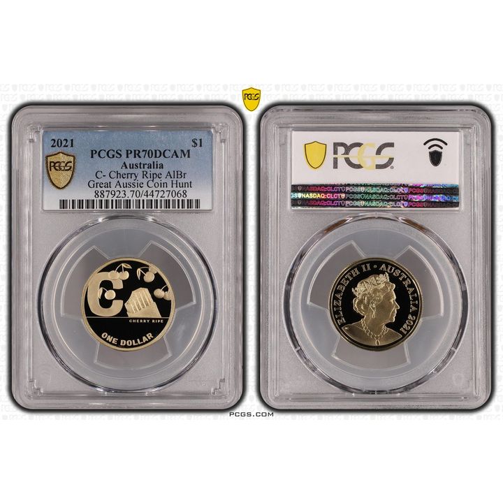 Elizabeth II, C- Cherry Ripe, One Dollar, 2021, PCGS PR 70DCAM