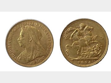 1894 VICTORIA LONDON MINT SOVEREIGN
