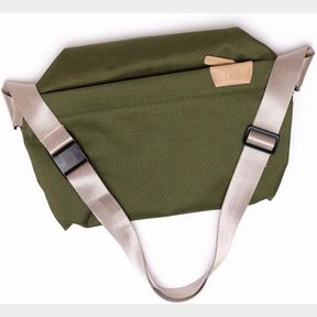LARGE CAPACITY CANVAS CROSSBODY BAG COLOR OLIVE GREEN