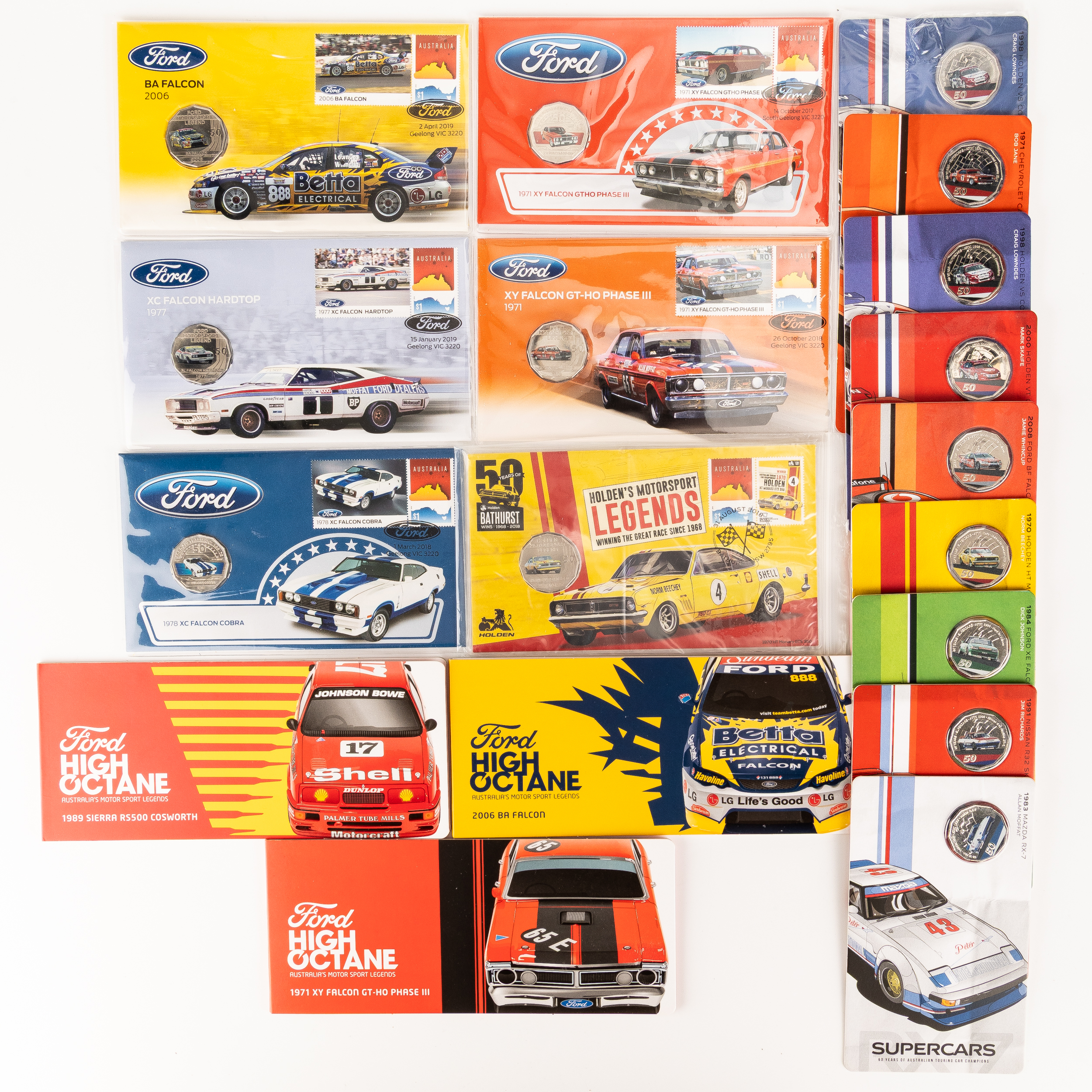 Elizabeth II, RAM - Supercars, Ford High Octane & Ford/Holden PNCs, Fifty Cents, 2017 - 2020, UNC